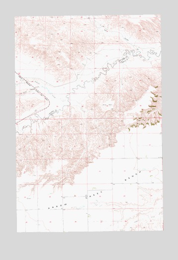 Strouf Island, MT USGS Topographic Map