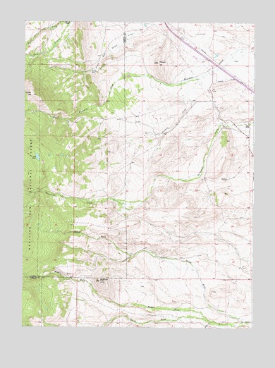 Strouss Hill, WY USGS Topographic Map
