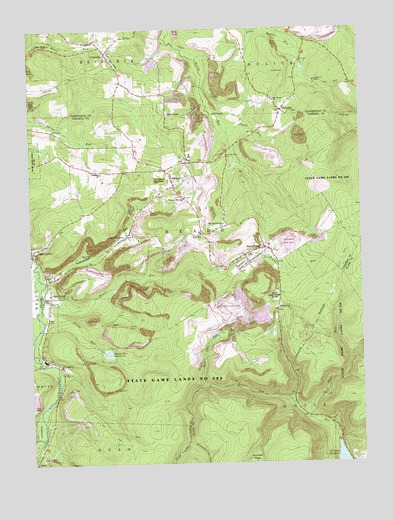 Blandburg, PA USGS Topographic Map