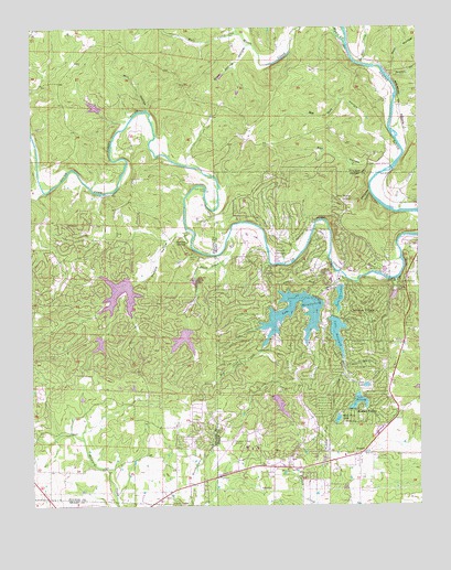 Stuart, AR USGS Topographic Map