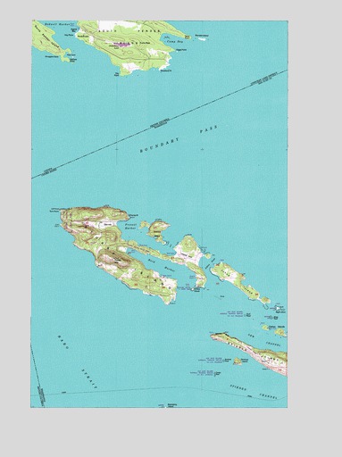 Stuart Island, WA USGS Topographic Map