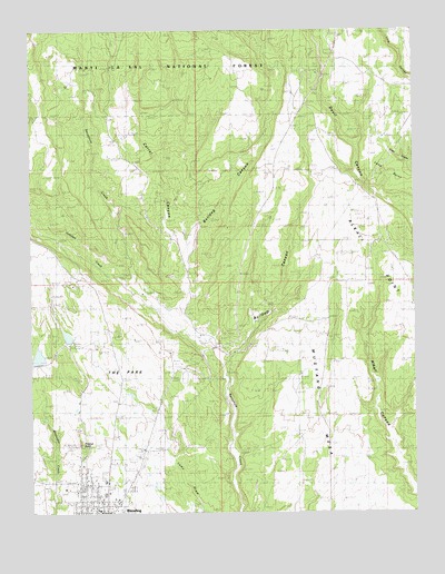 Blanding North, UT USGS Topographic Map