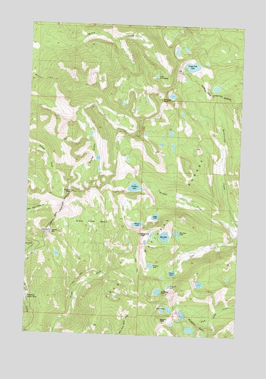 Stuart Peak, MT USGS Topographic Map