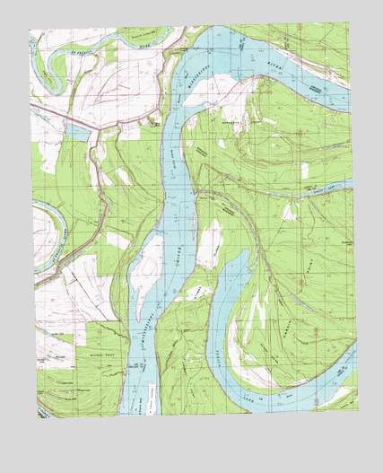 Stubbs Island, MS USGS Topographic Map