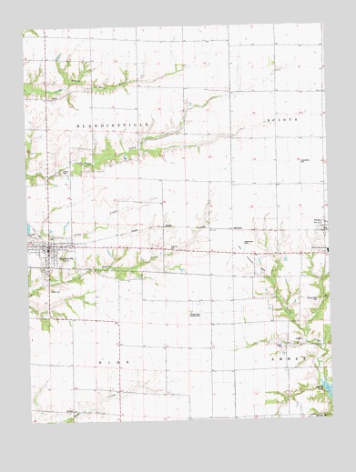 Blandinsville, IL USGS Topographic Map