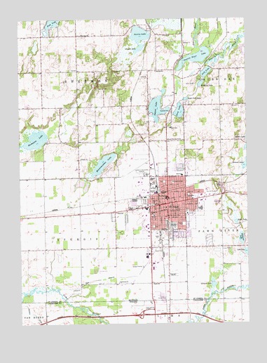 Sturgis, MI USGS Topographic Map