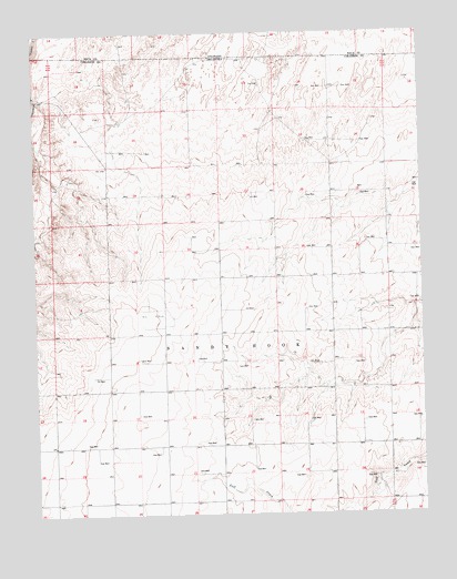 Sturgis NW, OK USGS Topographic Map