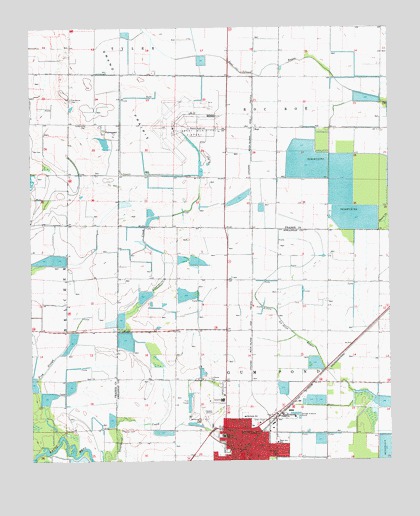 Stuttgart North, AR USGS Topographic Map