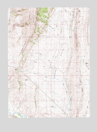 Sublet, WY USGS Topographic Map