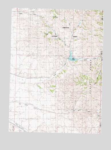 Sublett Reservoir, ID USGS Topographic Map