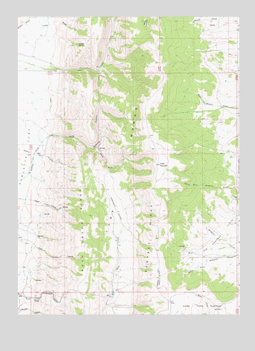 Sublette Canyon, WY USGS Topographic Map