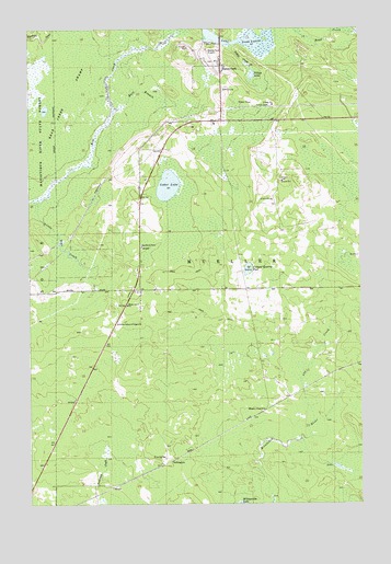 Blaney Park, MI USGS Topographic Map