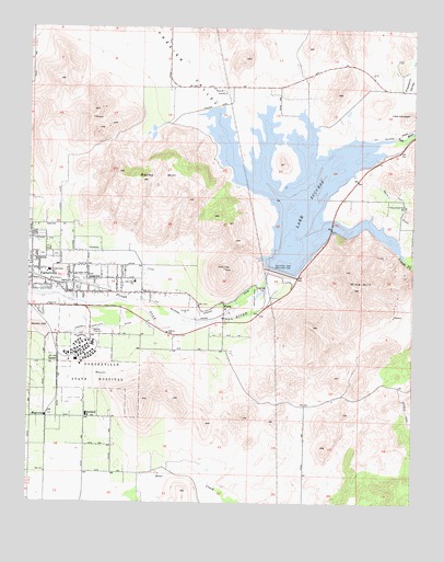 Success Dam, CA USGS Topographic Map