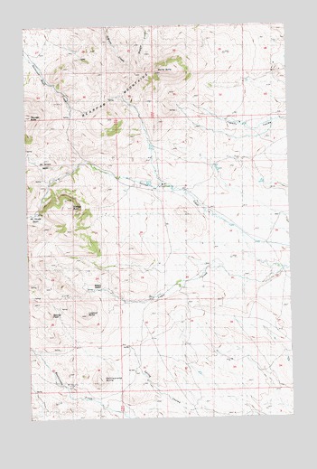Suction Butte, MT USGS Topographic Map