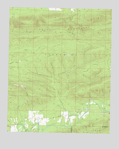 Albion SE, OK USGS Topographic Map