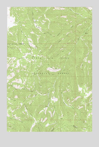 Blankenbaker Flats, MT USGS Topographic Map