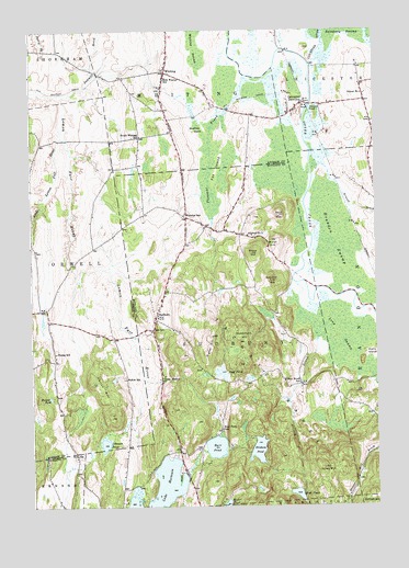 Sudbury, VT USGS Topographic Map