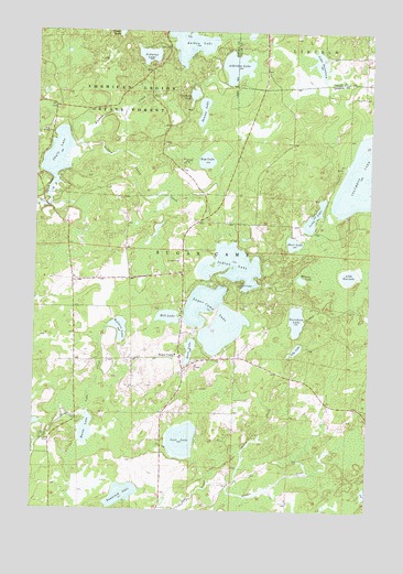 Sugar Camp, WI USGS Topographic Map