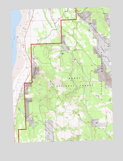 Sugar Hill, CA USGS Topographic Map