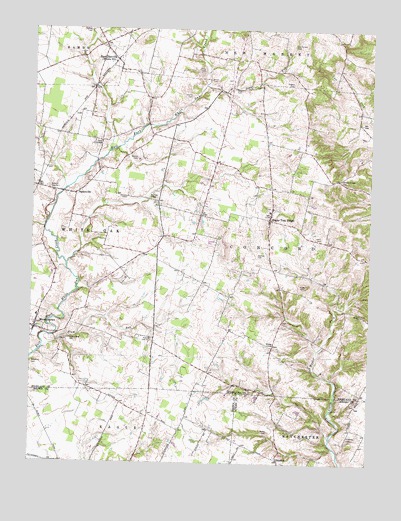 Sugar Tree Ridge, OH USGS Topographic Map