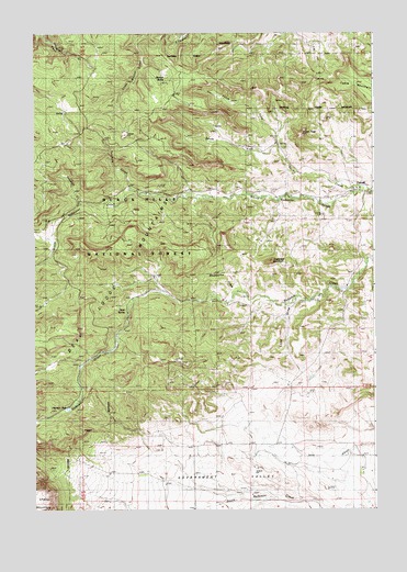 Sugarloaf Mountain, WY USGS Topographic Map