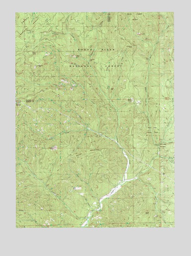 Sugarpine Creek, OR USGS Topographic Map