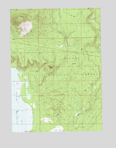 Sugarpine Mountain, OR USGS Topographic Map