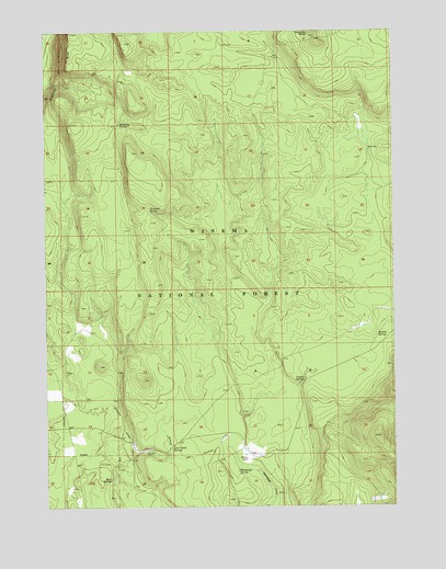 Sugarpine Mountain NW, OR USGS Topographic Map