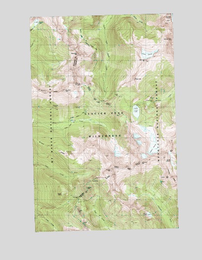 Suiattle Pass, WA USGS Topographic Map