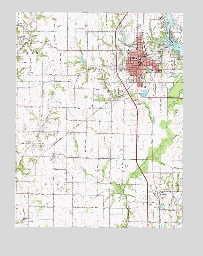 Sullivan, IN USGS Topographic Map