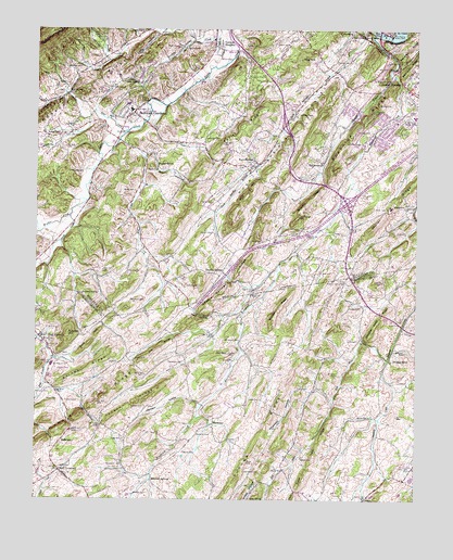 Sullivan Gardens, TN USGS Topographic Map