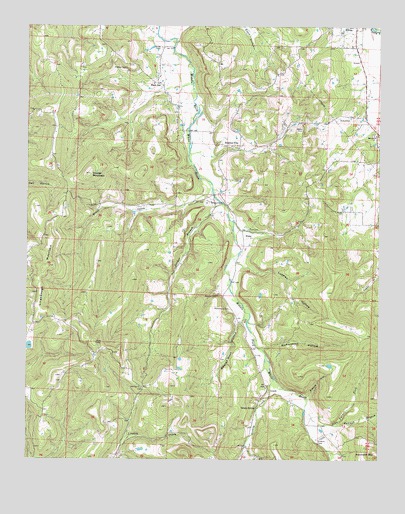 Sulphur City, AR USGS Topographic Map