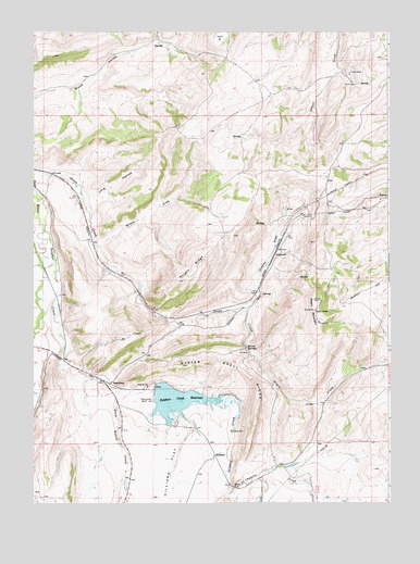 Sulphur Creek Reservoir, WY USGS Topographic Map