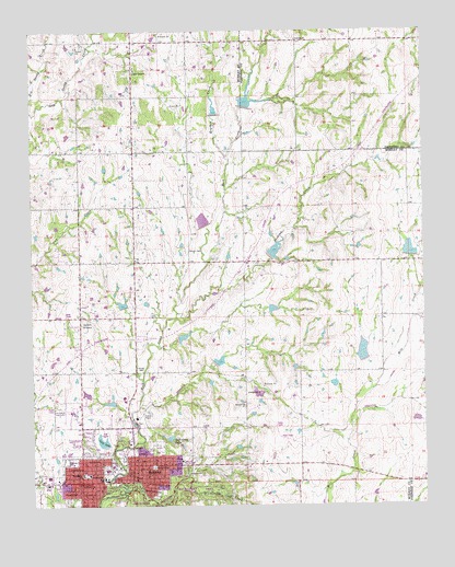 Sulphur North, OK USGS Topographic Map