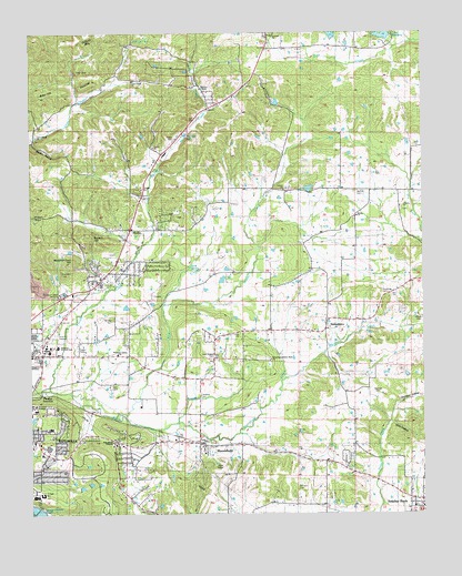 Sulphur Rock, AR USGS Topographic Map