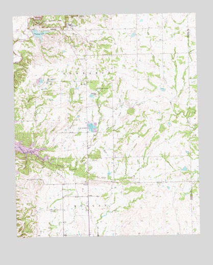 Sulphur South, OK USGS Topographic Map