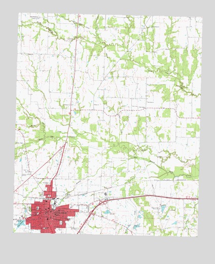 Sulphur Springs, TX USGS Topographic Map