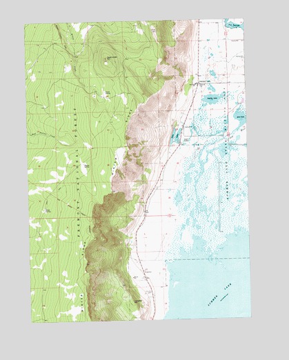 Summer Lake, OR USGS Topographic Map
