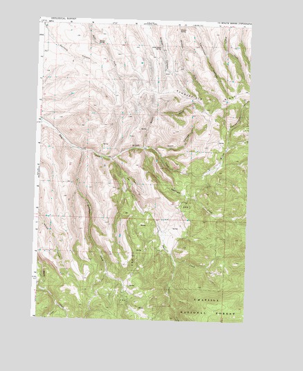 Summerfield Ridge, OR USGS Topographic Map