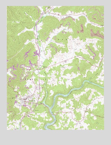 Summersville, WV USGS Topographic Map