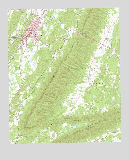 Summerville, GA USGS Topographic Map