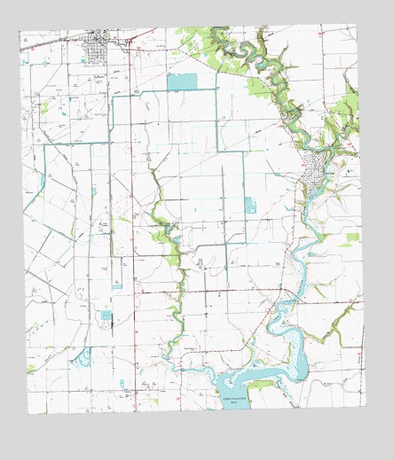 Blessing, TX USGS Topographic Map