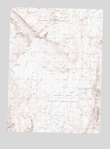 Summit Lake, NV USGS Topographic Map
