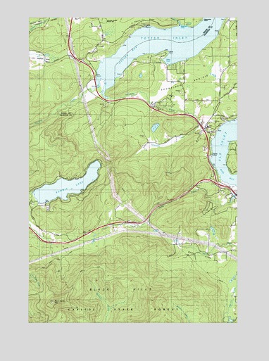 Summit Lake, WA USGS Topographic Map