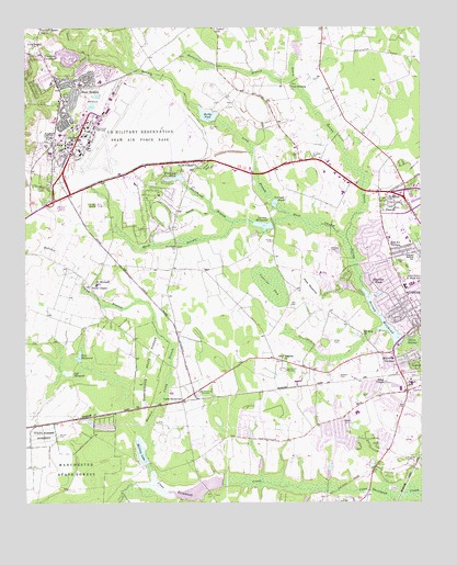 Sumter West, SC USGS Topographic Map