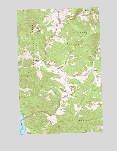 Sun Mountain, WA USGS Topographic Map