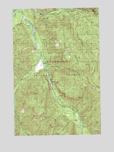 Sun Top, WA USGS Topographic Map