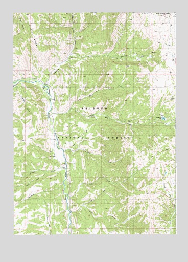 Blind Bull Creek, WY USGS Topographic Map