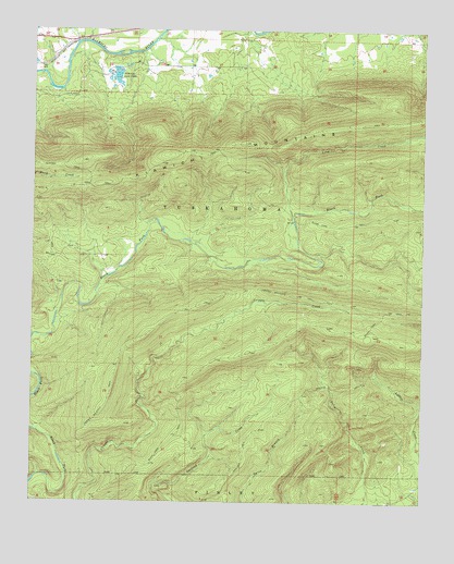 Albion SW, OK USGS Topographic Map