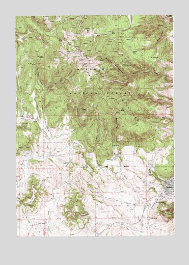 Sundance West, WY USGS Topographic Map